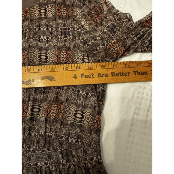 Broadway and Broome 100% Silk Swirl Dress Sz 2 Preppy Dark Academia Office - Picture 8 of 12